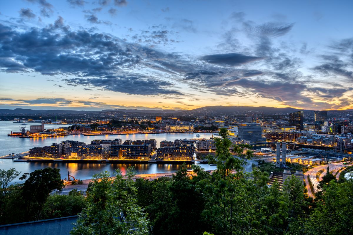 Evening in Oslo, Norway